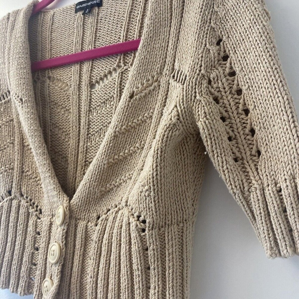 Warehouse short sleeve cardigan UK 8 - Picture 5 of 5